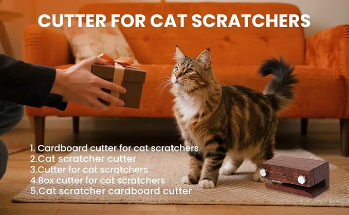 Cardboard Cutter for Cat Scratchers, Wooden cat Cardboard Cutter，Box Cutter for - Image 8