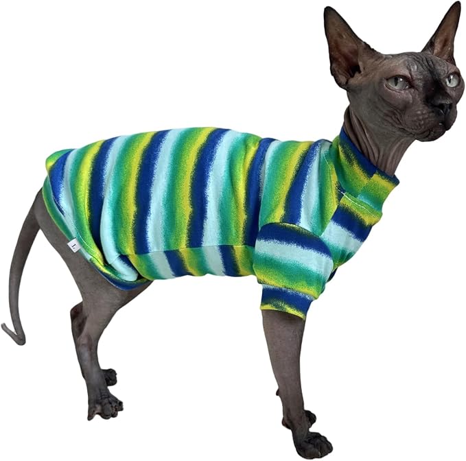 Limited Edition Sphynx Cat Cotton T-Shirts Hairless Cat Sweatshirt Pet Kitten - Image 2