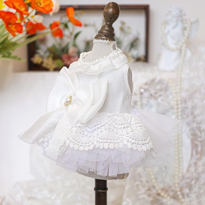 Fashion Sweet Puppy Dog Blingbling Princess Skirt Pet Dog Lace Cake Camisole - Image 3