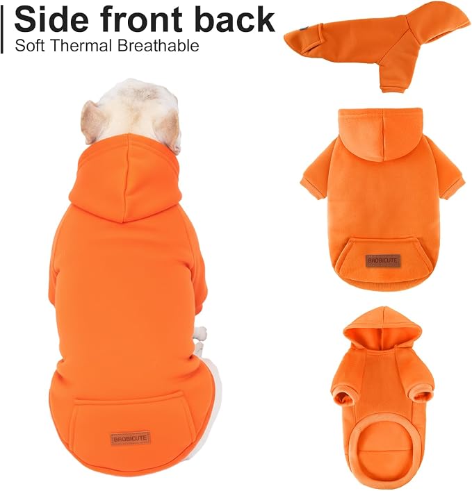 1 Pack Dog Hoodie Warm Hood Dog Sweater Cold Weather Small Dogs Sweatshirt - Image 4