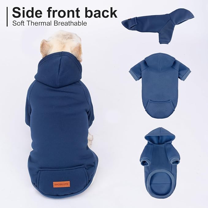 2 Pack Dog Hoodie Warm Hood Dog Sweater Cold Weather Small Dogs Sweatshirt - Image 4