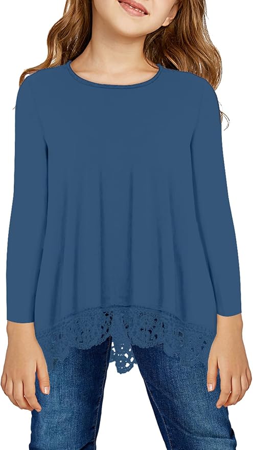 storeofbaby Girls Casual Tunic Tops Short Sleeve Loose Soft Blouse T-Shirt by storeofbaby