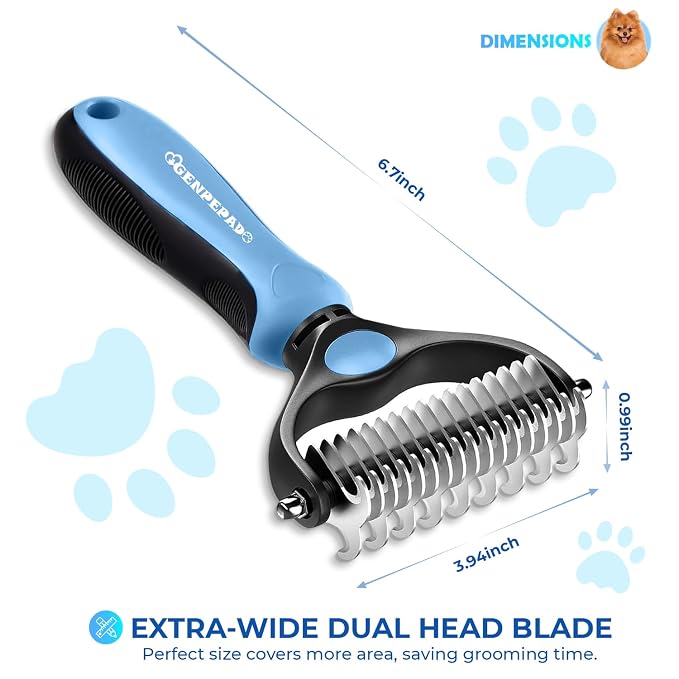 Undercoat Rake for Dogs & Cats, Dematting Comb - Image 3
