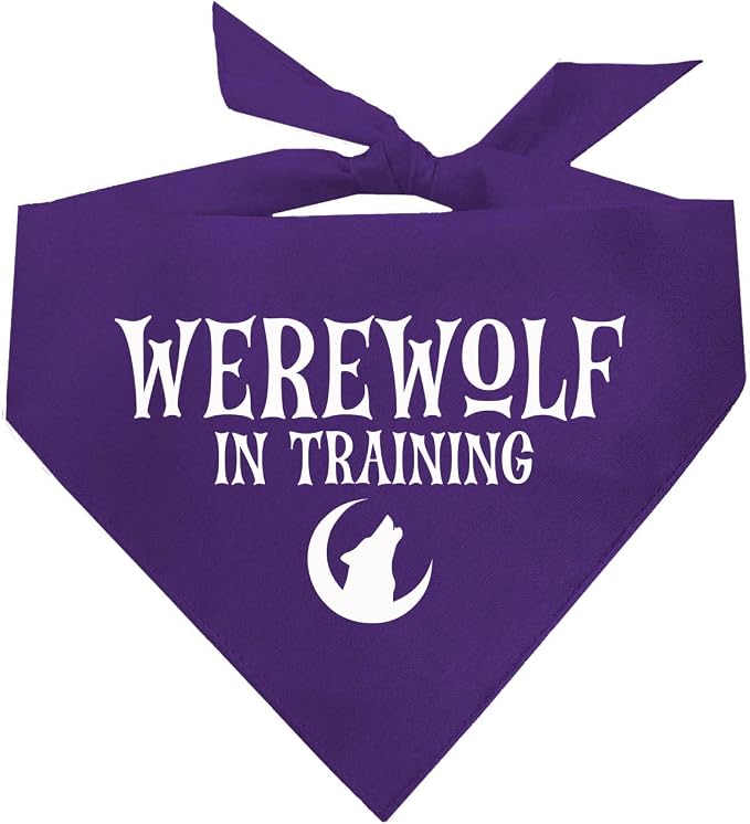 Werewolf in Training Costume Halloween Dog Bandana by TeesTails