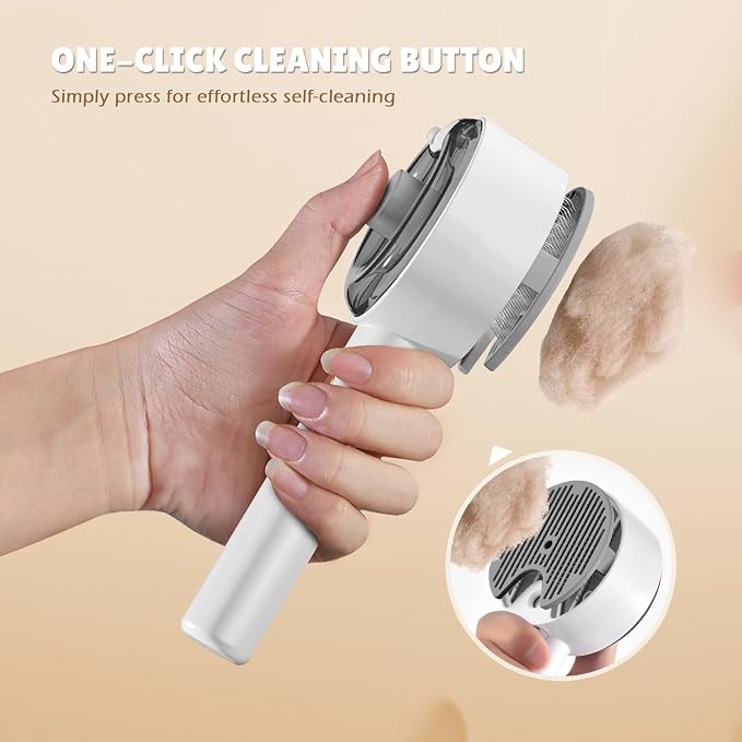 Cat Steam Brush, Cat Brushes for Indoor Cats, 4 In 1Spritz Spray Defur Comb - Image 5