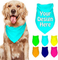 Dog Bandanas Custom Boy and Girl Dogs Scarf Add Your Design Personalized Pet by VYXONIA