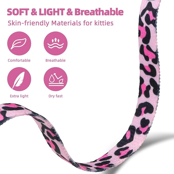 PAWCHIE Cat Harness and Leash Set, Cats Escape Proof-Adjustable Kitten Harness - Image 3