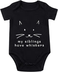 My Siblings Have Paws Bodysuit Baby Paws Romper Cat Whiskers Bodysuit Cute Baby by Unknown