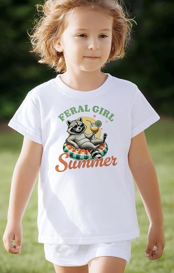 Kids Toddler Little Boys Girls T-Shirt Short Sleeve Funny Animals Graphic - Image 2