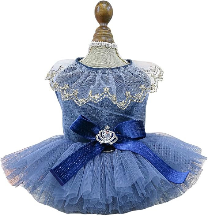 Fashion Sweet Puppy Dog Blingbling Princess Skirt Pet Dog Lace Cake Camisole by MaruPetyourkidsfriends