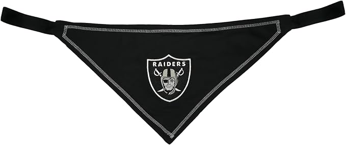 Pets First NFL Las Vegas Raiders TIE Bandana, Small/Medium. Dog Bandana Scarf - Image 6