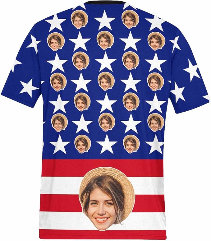 Custom T Shirts with Face Photo Text Pet Shirt - Image 4