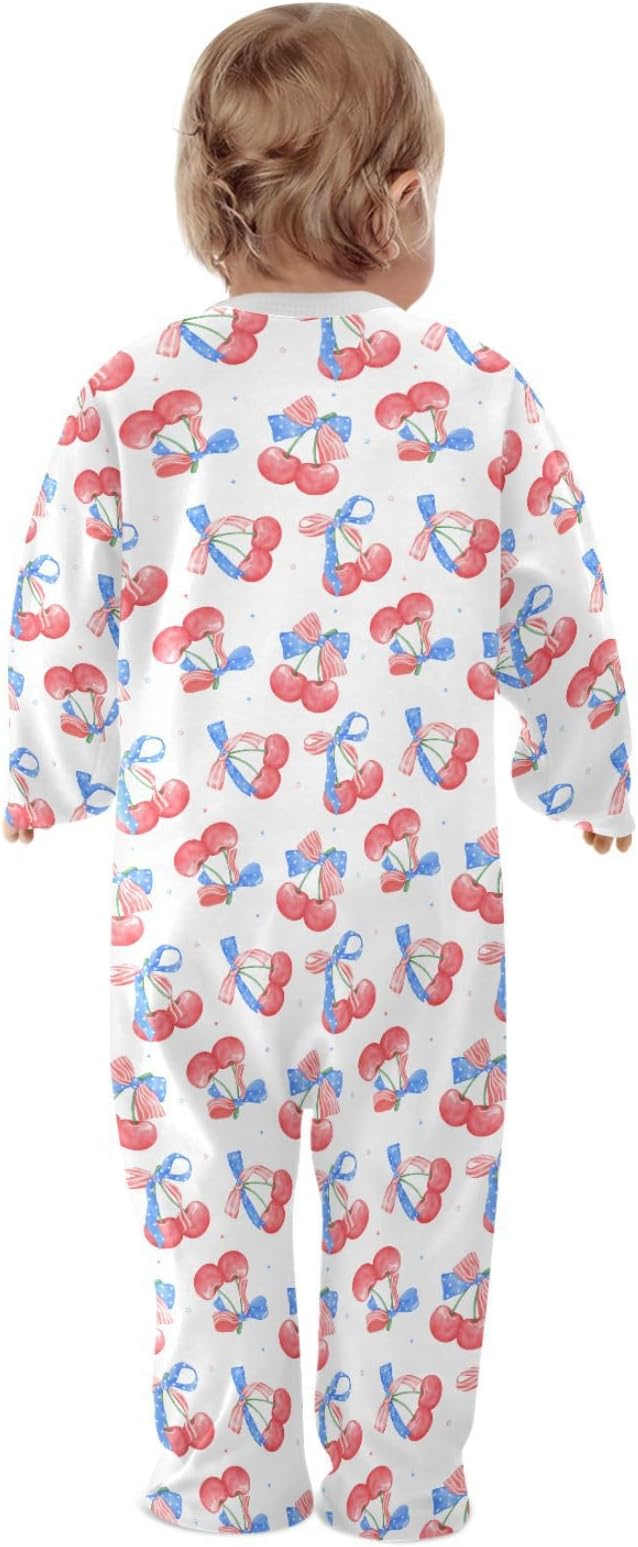 Baby Sleepers For Girl Boys Newborn Baby Play One-Piece Footies For 0-24 Months - Image 4