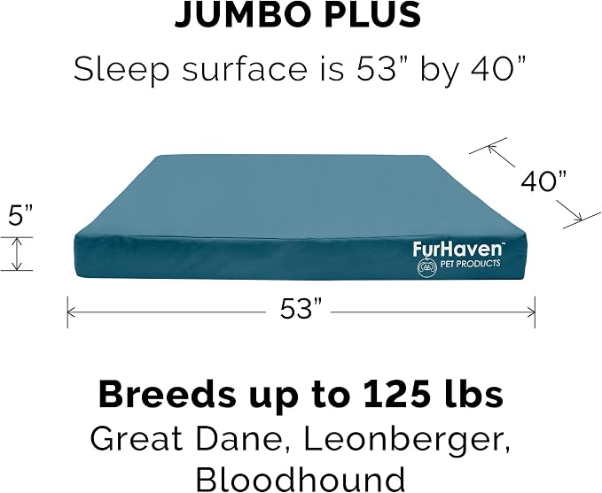 Furhaven Replacement Dog Bed Cover Water-Resistant Indoor/Outdoor Logo Print - Image 3