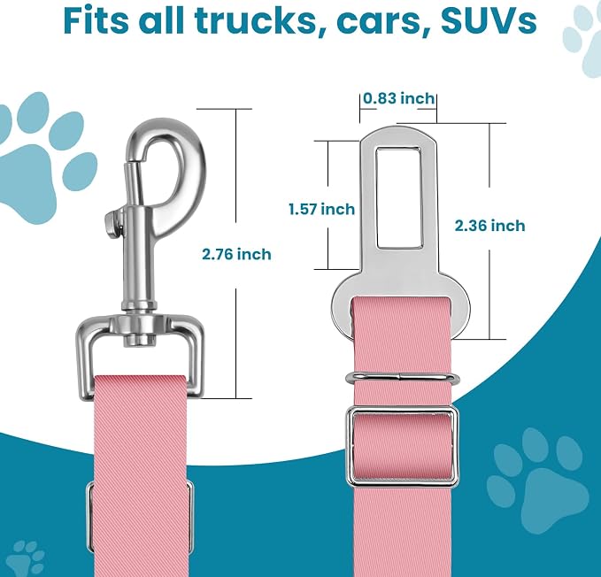 Adjustable pet cat and Dog car seat Belts. The Safety Belt fits Any car - Image 5