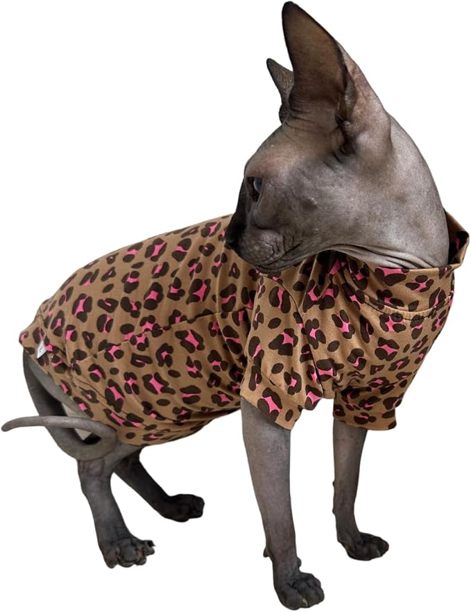 Limited Edition Sphynx Cat Cotton T-Shirts Hairless Cat Sweatshirt Pet Kitten - Image 3