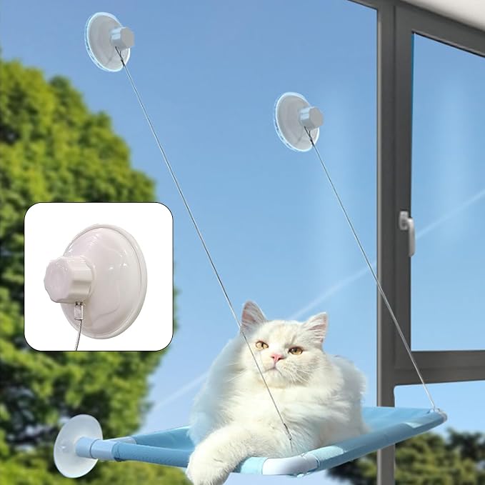 AccEncyc Thick Suction Cup Cat Perches 4Pcs Cat Hammock Replacement Screw - Image 6