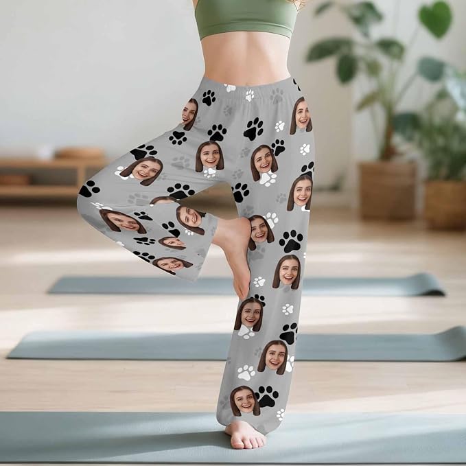 Custom Couple Pajama Pants Sock - Image 6