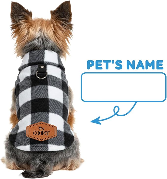 Personalized Fleece Dog Sweater - Image 9