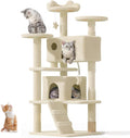 54" Cat Tree Tower for Indoor Cats Large Adult, Cute/Tall Modern Cat Tree for by OSMOTORHOME