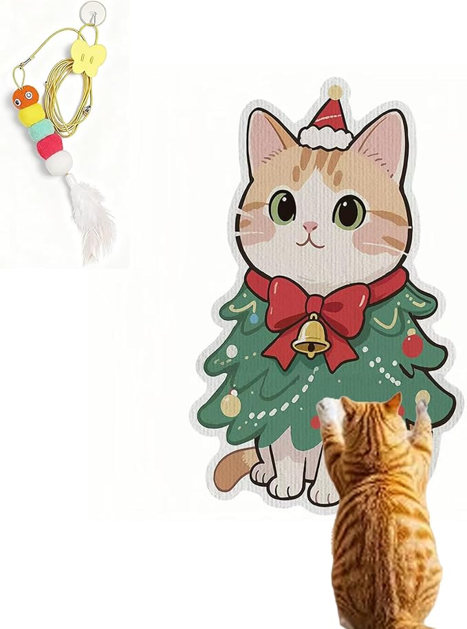 Wall Mounted Cat Scratching Pad by Unknown