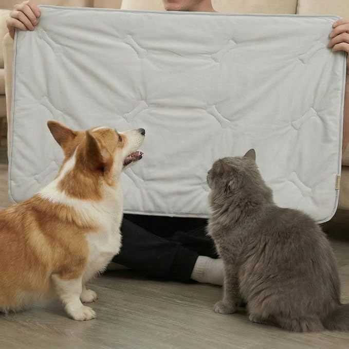 Pet Cooling Mat, Soft Breathable, Portable & Durable Pet Mat by DORMORA