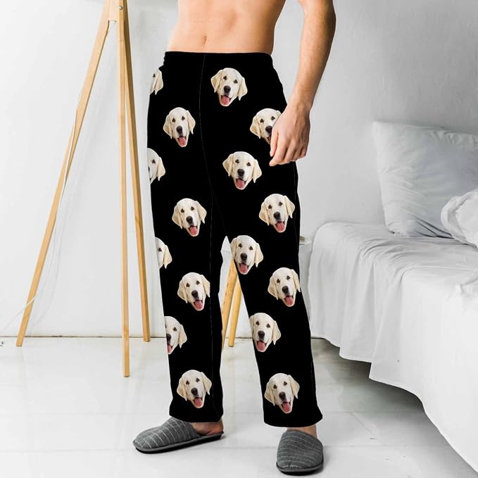 MyPupSocks Customized Face Pajamas Pants Sleep Bottoms - Image 2