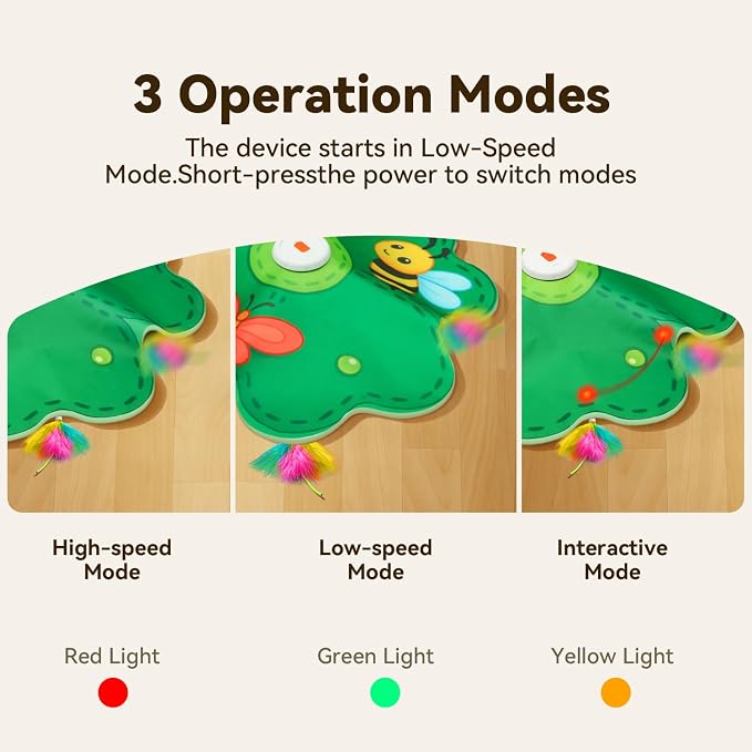 FEELNEEDY Rechargeable Cat Toys, 2 in 1 Hide and Seek Game Interactive Cat Toy - Image 3