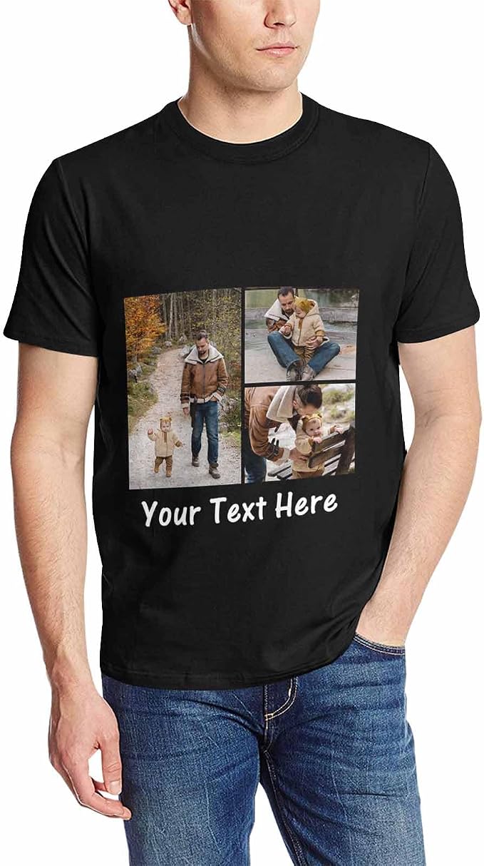 Custom T Shirts with Face Photo Text Pet Shirt by Artsadd