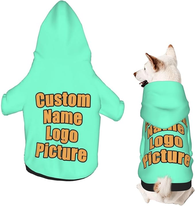 Custom Sweatshirt for Small Pet Cat Puppy Dogs Cold Weather Clothes Sweatshirt by AEKSCOH
