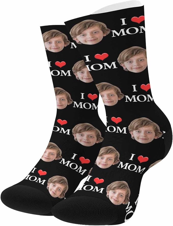Artsadd Custom Face Socks for Women Men Cat Dog Lovers, Customized Unisex Funny - Image 4