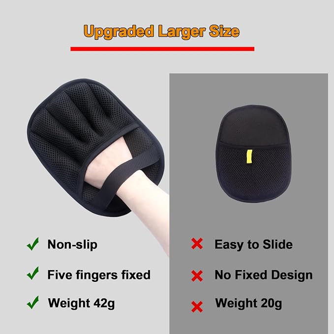 2Pcs Pet Hair Removal Glove for Cats & Dogs, - Image 3