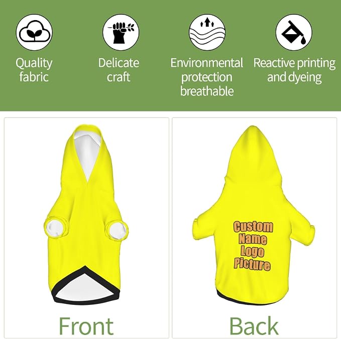 Custom Hoodie for Small Dogs Clothes Pajamas Sweater Personalized Dog Clothes - Image 6