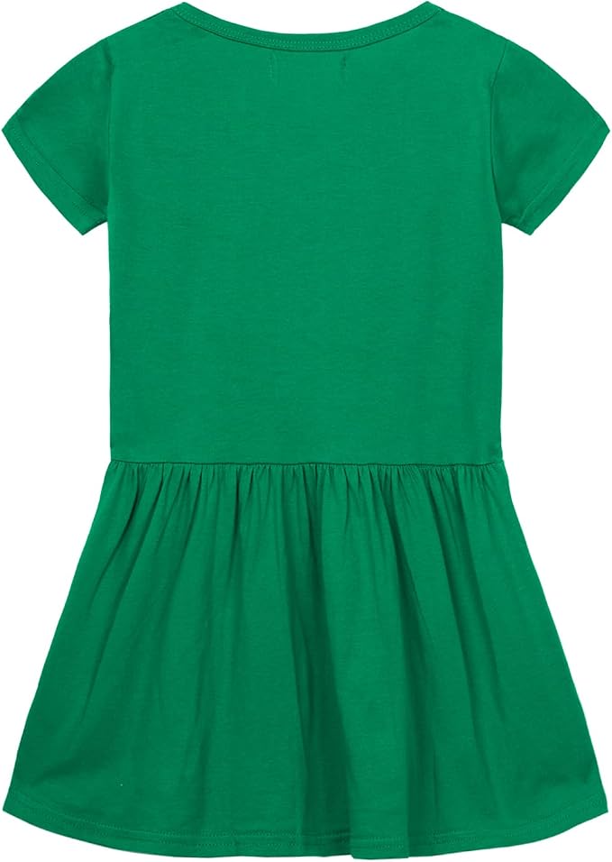 Mud Kingdom Little Girls Dresses Cotton Summer Holiday Cute Cat Dress Short - Image 2
