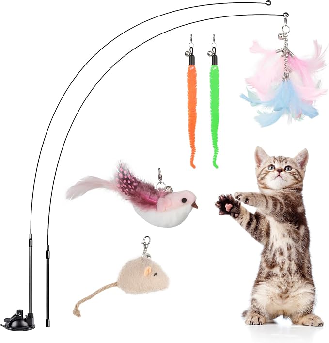 Interactive Cat Toys for Bored Indoor Adult Cats, 3 in 1 Cat Toys for Bored Cats by Unknown