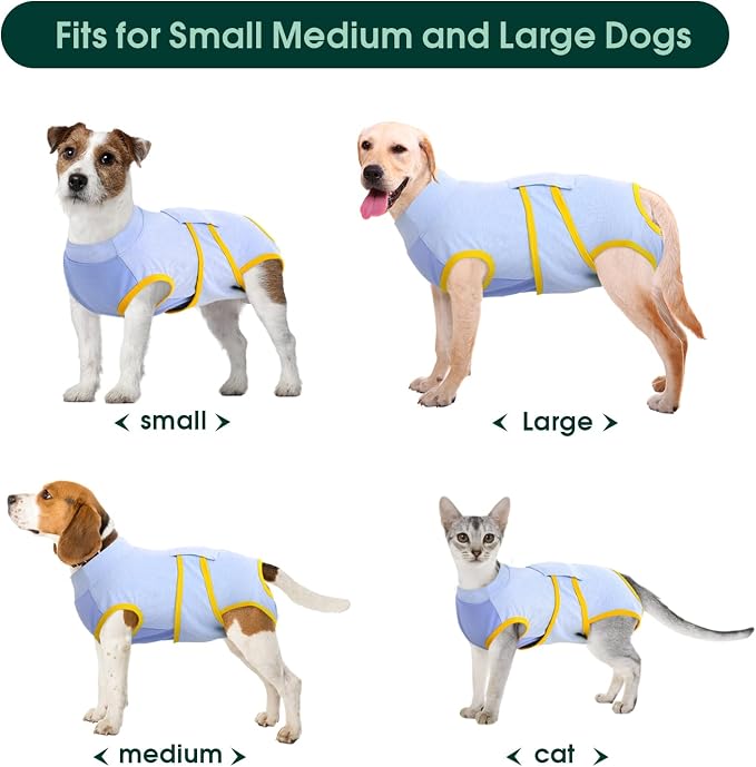 Kuoser Recovery Suit for Dogs Cats After Surgery, Professional Pet Recovery - Image 3