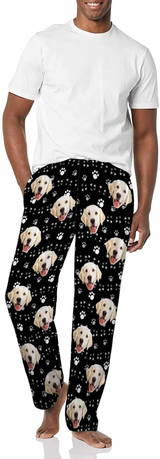 MyPupSocks Custom Pajama Pants for Pet Lover, Personalized Photo Face Printed - Image 5