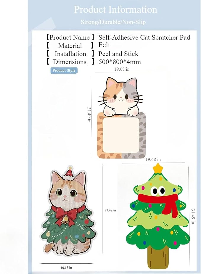 Wall Mounted Cat Scratching Pad - Image 7