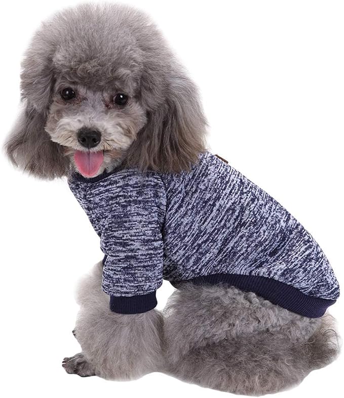 Jecikelon Dog Clothes Dogs Sweater Soft Puppies Clothing Winter Puppy Sweaters - Image 3