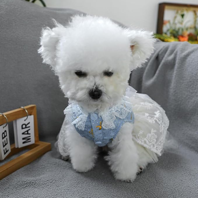 Fashion Sweet Puppy Dog Blingbling Princess Skirt Pet Dog Lace Cake Camisole - Image 5