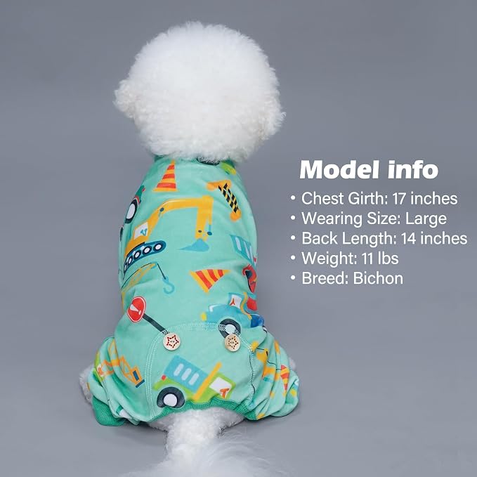 KYEESE Dog Pajamas Soft Dogs Clothes Pet Coat Velvet Dog Pajamas Small Sized - Image 5