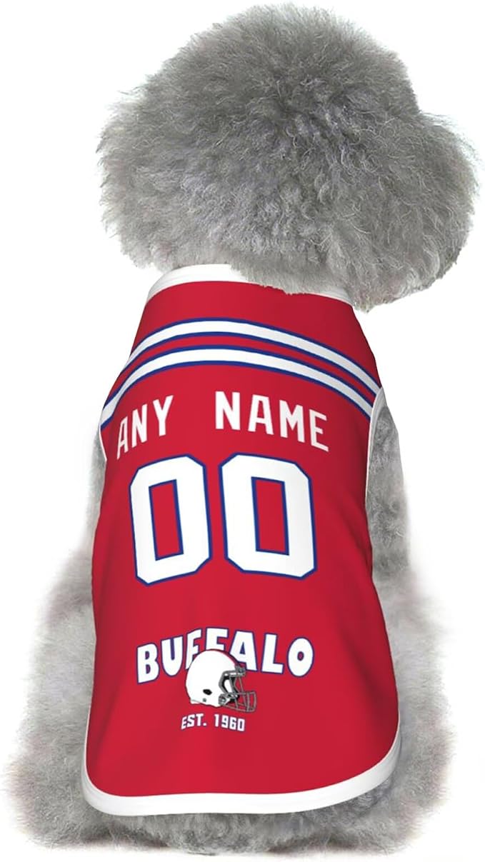 Buffalo Dog Clothes Jersey Pet Jersey Customized Any Name & Number S-5XL - Image 2