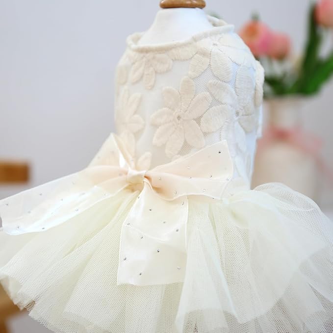 Fashion Sweet Puppy Dog Blingbling Princess Skirt Pet Dog Lace Cake Camisole - Image 3
