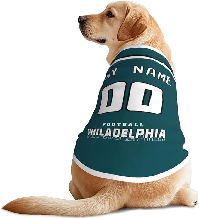 Philadelphia Custom Pet Jersey Dog Jersey Clothes Various Sizes Customized Any by EaunyVerat