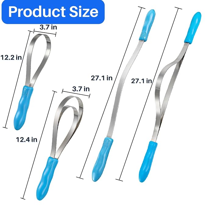 ZENFUN 6 Pc Dual-Sided Dog Shedding Blade, Stainless Steel Grooming Tool - Image 2