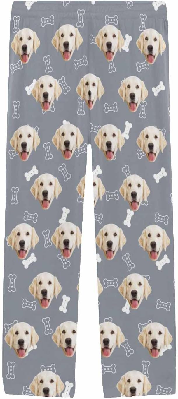 MyPupSocks Customized Face Pajamas Pants Photo Pajama Bottoms - Image 3
