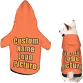 Custom Hoodie for Small Dogs Clothes Pajamas Sweater Personalized Dog Clothes by AEKSCOH