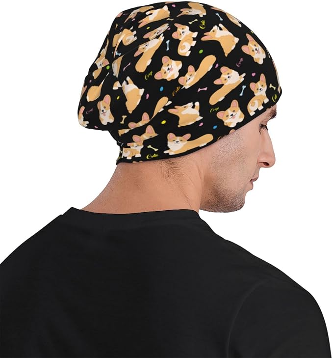 Beanie Hat Skull Cap Chemo Hat Slouchy Cap Headwear Stretch Knitted Hats - Image 8