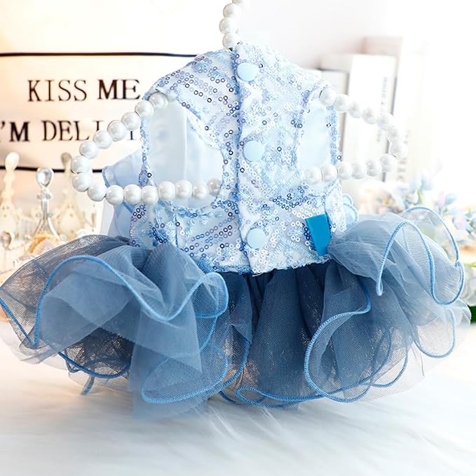 Fashion Sweet Puppy Dog Blingbling Princess Skirt Pet Dog Lace Cake Camisole - Image 3