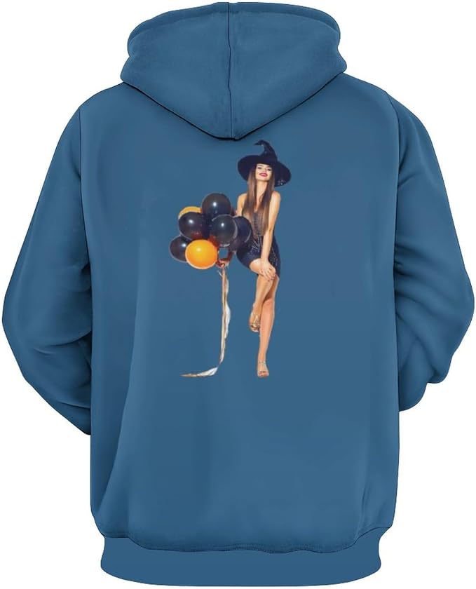 Artsadd Custom Face Unisex athletic Pockets Sweatshirt Loose Hoodie Custom - Image 3